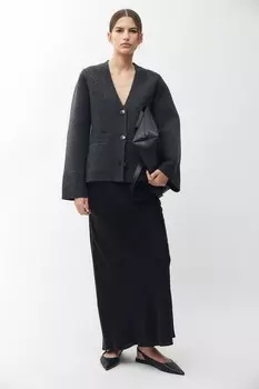Шерстяной кардиган H&M, серый