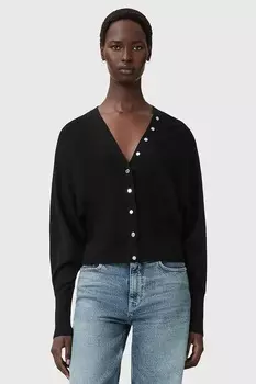 Шерстяной кардиган HONOR Allsaints, черный