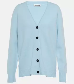 Шерстяной кардиган Jil Sander, синий