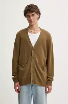 Шерстяной кардиган Levi's, коричневый