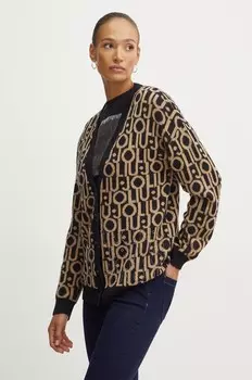 Шерстяной кардиган Liu Jo, черный