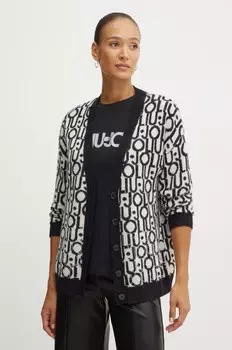 Шерстяной кардиган Liu Jo, серый
