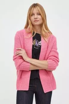 Шерстяной кардиган Luisa Spagnoli, розовый