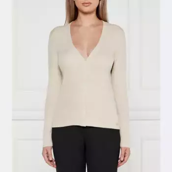 Шерстяной кардиган Marc Cain, бежевый