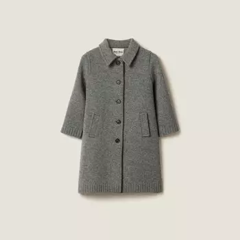 Шерстяной кардиган Miu Miu, серый