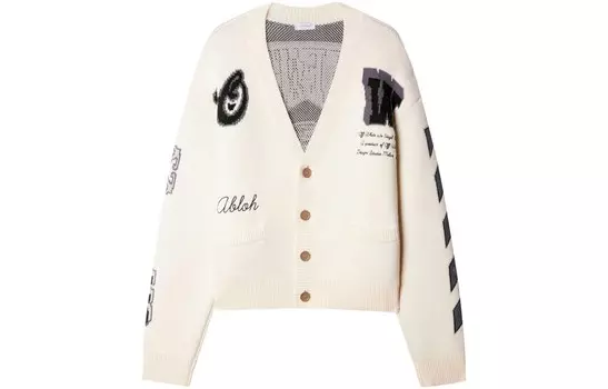 Шерстяной кардиган Moon Vars Off-White, кремовый
