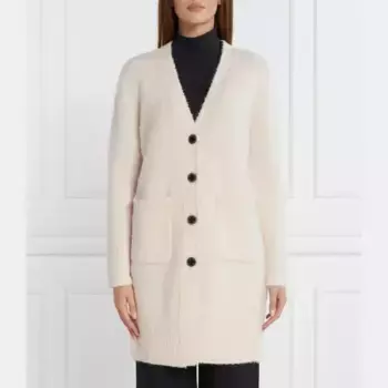 Шерстяной кардиган обычного кроя Marc Cain, бежевый