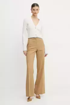 Шерстяной кардиган Pinko, бежевый