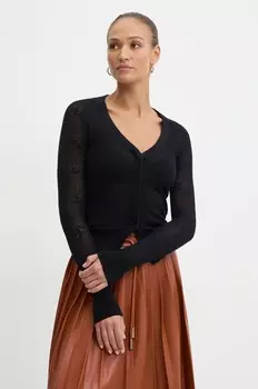 Шерстяной кардиган Pinko, черный