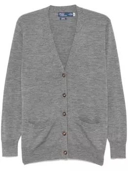 Шерстяной кардиган Polo Ralph Lauren, серый