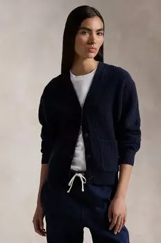 Шерстяной кардиган Polo Ralph Lauren, синий