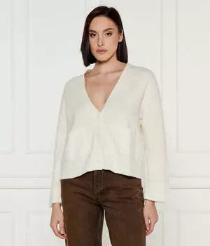 Шерстяной кардиган Regular fit Liu Jo, экрю
