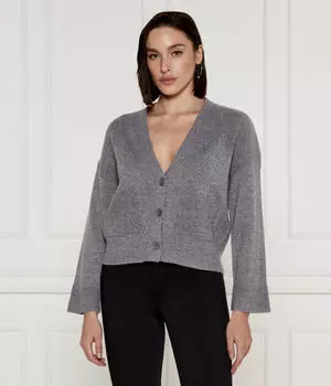 Шерстяной кардиган Regular Fit Liu Jo, серый