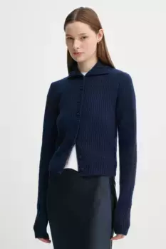 Шерстяной кардиган Remain, темно-синий