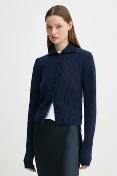 Шерстяной кардиган Remain, темно-синий