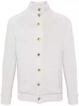 Шерстяной кардиган Resort Herno, серый