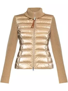 Шерстяной кардиган с подкладкой Moncler, серый