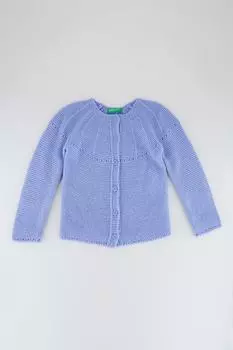 Шерстяной кардиган с пуговицами United Colors Of Benetton, фиолетовый