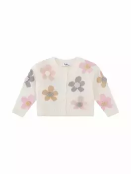 Шерстяной кардиган с узором Il Gufo, мультиколор