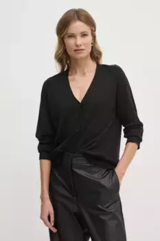 Шерстяной кардиган Sandro Ferrone, черный