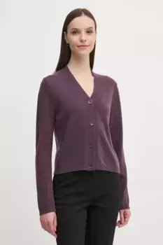 Шерстяной кардиган Sisley, фиолетовый