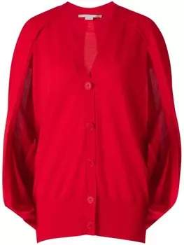 Шерстяной кардиган Stella McCartney, красный