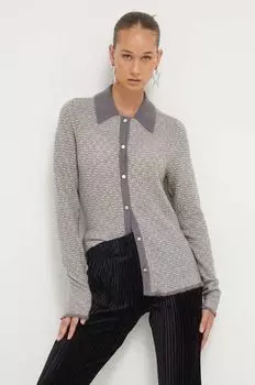 Шерстяной кардиган Stine Goya, серый