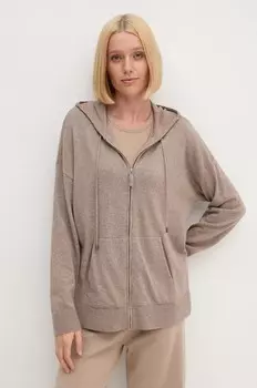 Шерстяной кардиган United Colors of Benetton, коричневый