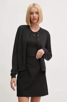 Шерстяной кардиган United Colors of Benetton, серый