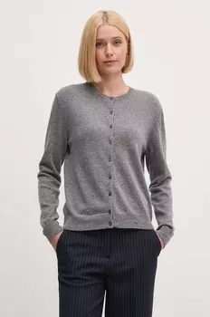 Шерстяной кардиган United Colors of Benetton, серый