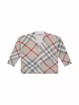 Шерстяной кардиган Vintage Check Burberry, мультиколор