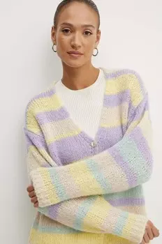 Шерстяной кардиган Weekend Max Mara, мультиколор