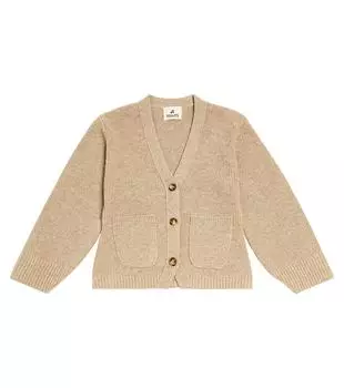 Шерстяной кардиган x khaite sienna Bonpoint, бежевый