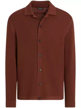 Шерстяной кардиган Zegna, красный