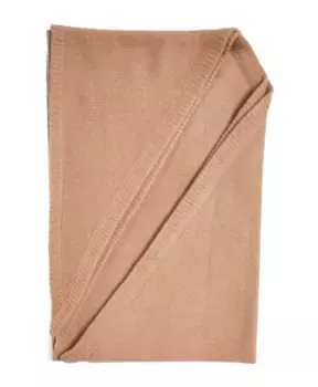 Шерстяной кашемировый треугольный шарф Totme, коричневый