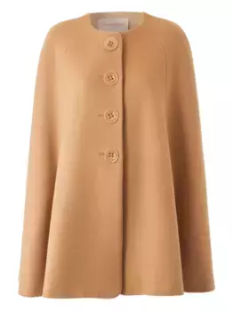 Шерстяной кейп Carolina Herrera, нейтральный