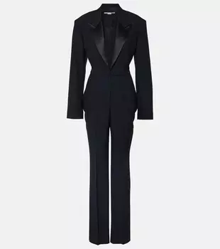 Шерстяной комбинезон Stella Mccartney, черный