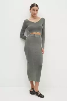 Шерстяной костюм Answear Lab, зеленый