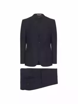Шерстяной костюм BOSS, тёмно-синий