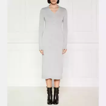 Шерстяной костюм Calvin Klein, серый