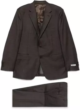 Шерстяной костюм Canali, коричневый