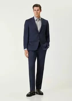 Шерстяной костюм Canali, синий