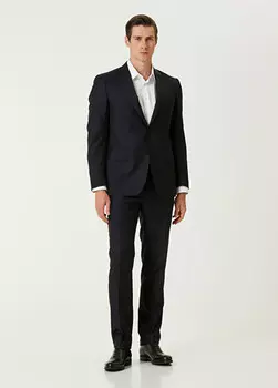 Шерстяной костюм Canali, синий