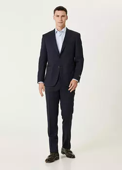 Шерстяной костюм Canali, синий