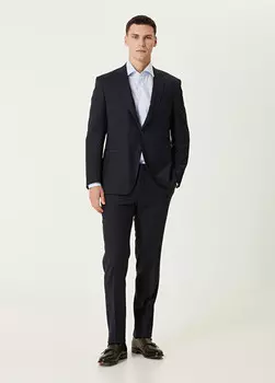 Шерстяной костюм Canali, синий