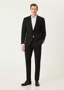 Шерстяной костюм Corneliani, черный