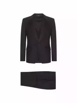 Шерстяной костюм Dolce&Gabbana, черный
