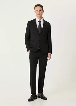 Шерстяной костюм Drop 6 Beymen Club, черный