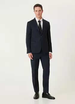 Шерстяной костюм Drop 6 Beymen Club, синий