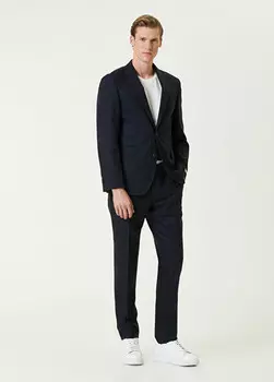 Шерстяной костюм Drop 7 Beymen Collection, синий